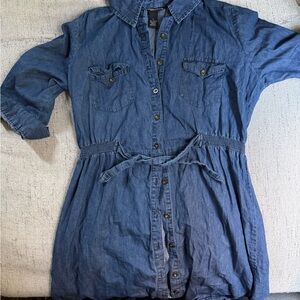 Casual Long Sleeve Denim Dress